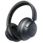 BERIBES Şeffaf Modlu Yükseltilmiş Hibrit Aktif Gürültü Önleyici Kulaklıklar, Mikrofonlu 65H Çalma Süresi Kablosuz Bluetooth, Derin Bas, 3.5MM Kablo, Yumuşak Kulaklıklar, Hızlı Şarj-Siyah