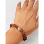 Beril Taşlı Rudraksha Tohum Unisex Bileklik 8mm
