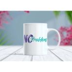 Berilden Store No Problems Renkli Motto Kupa Bardak - Pozitif Enerji Hediyesi - 001 - Beyaz - 330 ml