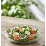 Berina Home 26 cm Büyük Boy Cam Salata Kasesi - Sunum Kasesi – Şık Desenli, Dayanıklı ve Yerli Üretim - Salata Tabağı