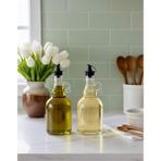 Berina Home Ikili Galon Cam Zeytinyağlık & Ayçiçek Yağlık & Sirkelik Set– Şık Tasarım 1 Lt En Büyük Boy (1000 ml x 2) Yağlık - Yağdanlık