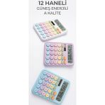 Berina Home Renkli Pinterest Hesap Makinesi Doğum Günü Hediyesi Karne Hediyesi 12 Haneli Büyük Boy Güneş Enerjili Neşeli Hesap Makinesi