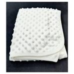 Berkay Sundan Ekru Renkli Nohut Model Tek Katlı Bebek Battaniyesi 80x90 cm Puantiye Desenli - 80 x 90 cm
