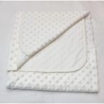 Berkaysun Tekstilden Bebişş ince nohut model bebek battaniyesi iç kısmı düz penye kumaş 85x90 cm - Krem - Yenidoğan