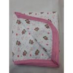 Berkaysundan Tek Katlı Kapitone Pamuklu Battaniye 85 x 80 cm - Pembe