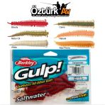 Berkley Gulp Sandworm 5cm 24 Adet Kokulu Silikon Yem - Bloody