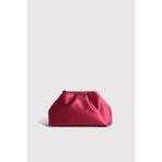 Berlesi Bordo Kadın Saten Clutch Abiye Çanta