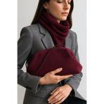 Berlesi Bordo Süet Portföy Çapraz ve Omuz Çanta