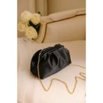 Berlesi Siyah Kadın Saten Clutch Abiye Çanta