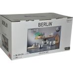 Berlin 7 Parça Gloria Set 18-20-24 cm Tencere - Gümüş