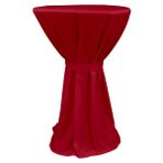 Berlın Bıstro Masa Örtüsü 70 cm Çap - Kırmızı