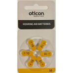 Berlin Shop Oticon 10 Numara Işitme Cihazı Pili (10 Paket)