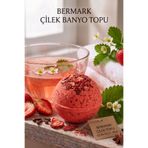 bermark Çilek Kokulu Banyo Topu, Cilt Yenileyici, Nemlendirici Banyo Bombası, Pedikür Topu 80gr
