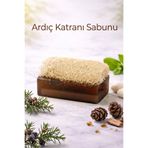 Bermark El Yapımı Doğal Kabak Lifli Ardıç Katranı Sabunu 1 Adet 110 gr