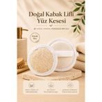 bermark Kabak Lifi Peeling Banyo Yüz Kesesi, 8,5x8,5 Cm- 1 Adet