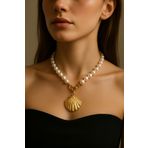 Bermecy Maris Pearl | Deniz Kabuğu İnci Kolye