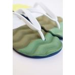 Bermody Erkek Rahat Dalgalı Yeşil Parmak Arası Plaj Terliği Flip Flops
