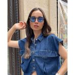 Bern Glasses GL 314 48 19 C01 138 İndigo Unisex Güneş Gözlüğü - Siyah