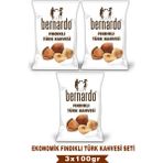 Bernardo 3lü Fındıklı Türk Kahvesi Ekonomik Set 100GRX3