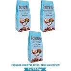 Bernardo 3lü Hindistan Cevizli Türk Kahvesi Ekonomik Set 100GR X3 - Aeropress - 300 gr