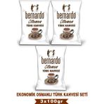 Bernardo 3lü Ottomon Türk Kahvesi Ekonomik Set 100GRX3