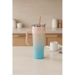 Bernardo Alto Turkuaz 1000 ml Pipetli Termos Bardak