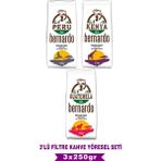 Bernardo Filtre Kahve Yöresel Set 3X250 gr (Peru-Kenya-Guatemala)