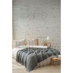 Berolige Easy Müslin Iplik Boya Çift Kişilik Yatak Örtüsü Antrasit - 200 x 230 cm