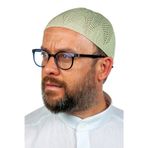 Berra Çelik Örme Dantel Namaz Takkesi F.Yeşili 1 Adet