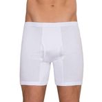 Berrak 10 Adet Beyaz Renk Paçalı Boxer Beyaz XL