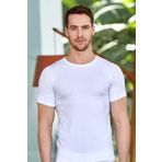 Berrak 1024 Erkek Likralı Süprem Kısa Kol Bisiklet Yaka T-shirt