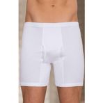 Berrak 1055 Paçalı Beyaz Erkek Boxer