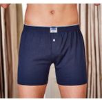 Berrak 1099 Düğmeli Penye 3'lü Lacivert Erkek Boxer