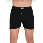Berrak 1099 Penye Şort 6'lı Siyah Erkek Boxer