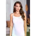 Berrak 12 Adet Beyaz Renk Ribana Ip Askılı Atlet BRKWEZKZATT86