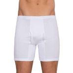 Berrak 2 Adet Beyaz Renk Paçalı Boxer Beyaz 3XL