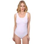 Berrak 2083 Kadın Kancalı / Çıtçıtlı Body Gen.Askı Açık Renk - XL - Beyaz
