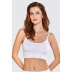 Berrak 2648 3'lü Kadın Lazer Kesim Crop Atlet - Beyaz - XL