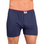Berrak 3 Adet Lacivert Renk Penye Boxer Mavi M