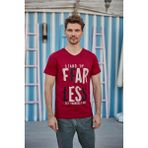 Berrak 4074 Erkek T-Shirt - L - Bordo