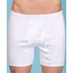 Berrak 6'Lı Paket Erkek Paçalı Külot Beyaz - 3XL