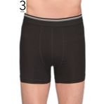 Berrak ELF568BER10973 Siyah 3'Lü Erkek Boxer