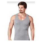 Berrak Erkek Atlet, Gri, M Beden,%70 Polyester%30 Pamuk, Regular Kalıp, 4'lü Set