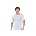 Berrak Erkek Atlet, Kısa Kol, Bisiklet Yaka, Likralı, Beyaz, S Beden