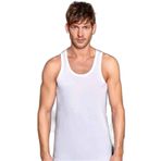Berrak Erkek Beyaz Atlet Penye, 2XL Beden, 6'lı Set