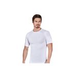 Berrak Erkek Beyaz Bisiklet Yaka Atlet, Kısa Kol, L Beden