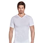Berrak Erkek Beyaz V Yaka Atlet, 3'lü Paket, 2XL Beden
