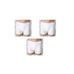 Berrak Erkek Boxer, Beyaz, L Beden, 3 Adet