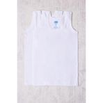 Berrak Erkek Çocuk Atlet, 2'li Set, Bisiklet Yaka,%100 Pamuk, Beyaz, 3-4 Yaş