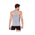 Berrak Erkek Elestan Sporcu Atlet, Slim Fit, Askılı, Gri, L Beden
